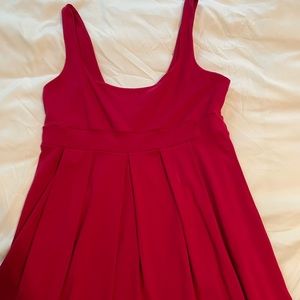 Maroon Pleated Dress by Susan Monaco